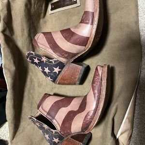 Ariat Patriotic Heeled Boots - Red, White, and Blue